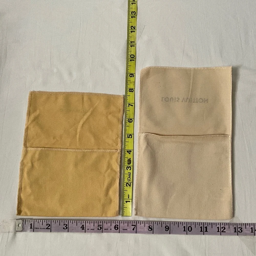 LOUIS VUITTON Lot of 2 Compact Wallet Dust Bags